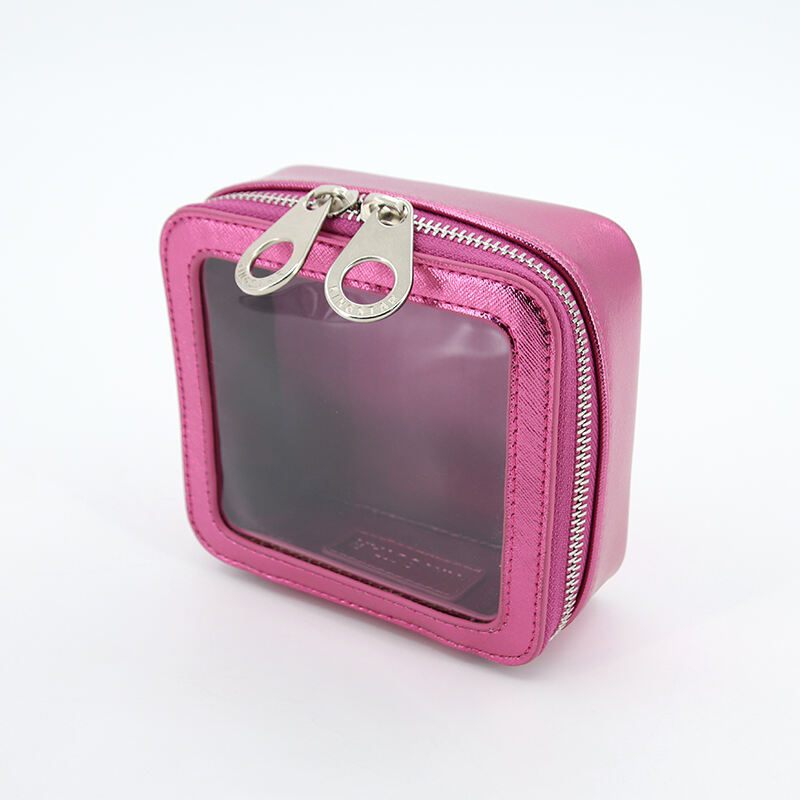 Small Waterproof Clear PVC Cosmetic Bag Customized Make up Pouch PU Travel Mini Fashion Plastic Makeup Bag With Zipper factory