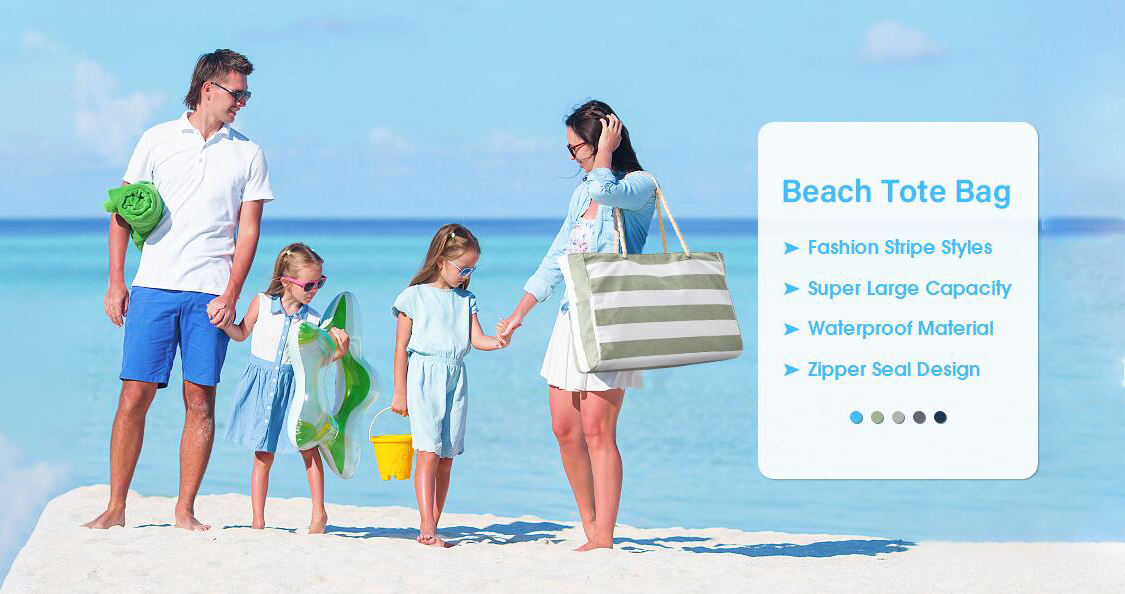 Factory Custom Large Blue Denim Tote Bag, Denim Tote Bags Wholesale, Shopping Bags With Zipper supplier