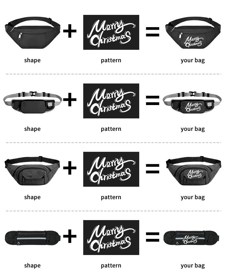 Letters Print Canvas Nylon Waterproof Casual Sports Shoulder Waist Bag Designer Crossbody Fanny Pack Waist Pouch details