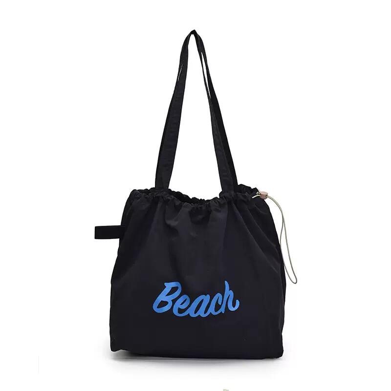 Wholesale Fashion Summer Waterproof Large Canvas Beach Tote Bag with Woman for Vacation Shopping details