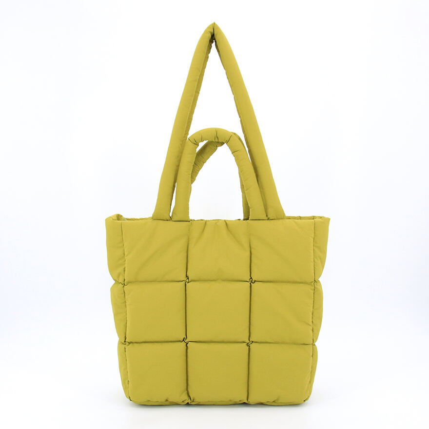 Womens Large Crossbody Weekender Soft Padded Puffy Shopper Tote Bag Puffer Quilted Shoulder Handbag factory