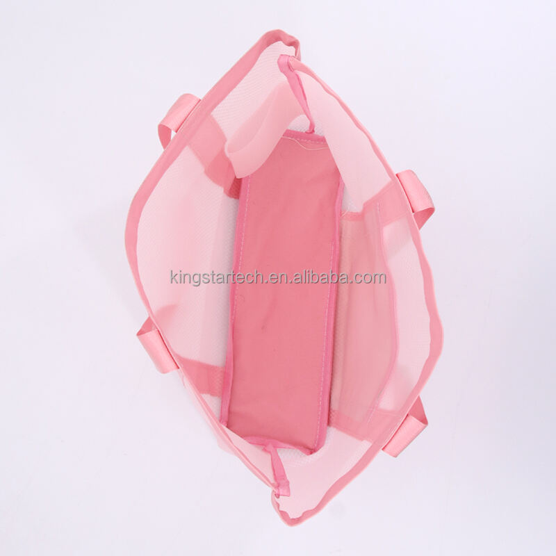 ShenZhen Factory OEM Accept Mesh Nylon Mesh Bag Toys Vacation Essentials Reusable Storage Bag Mesh Beach Tote Bag details