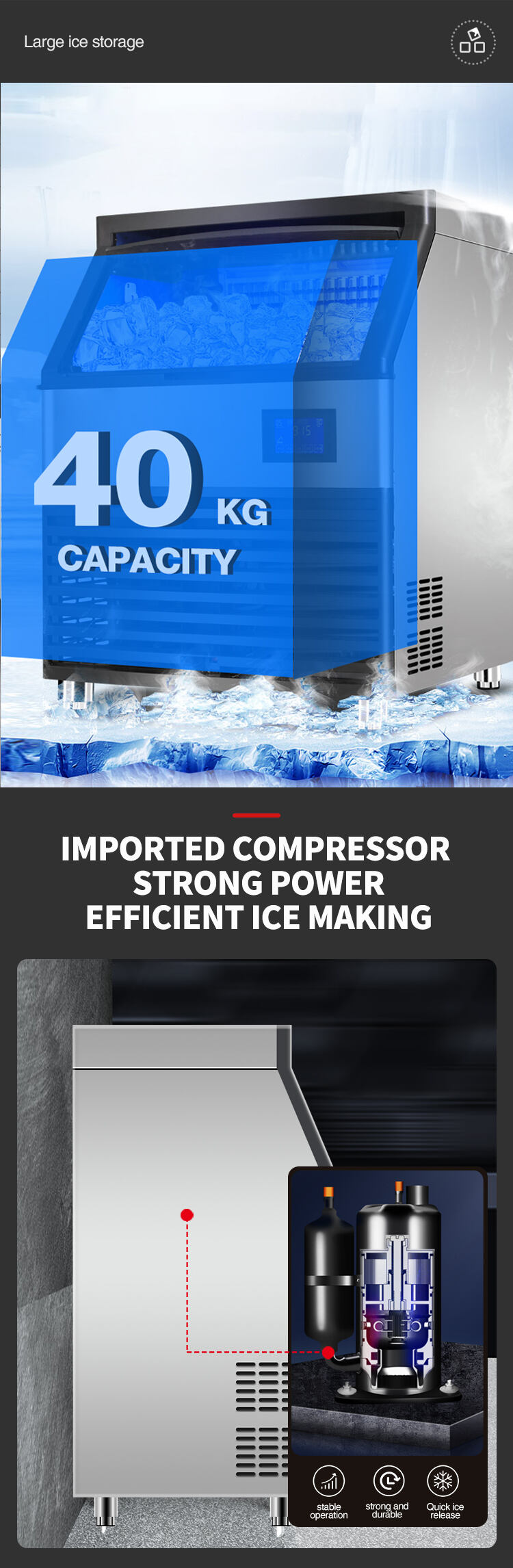 High Productivity ice maker Cube Machine Ice Maker Machine Supper ice maker machine supplier