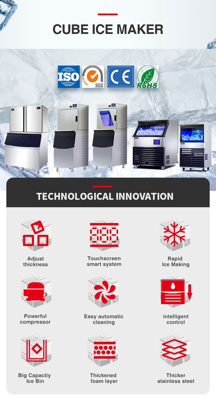 Commercial Tube Ice Maker Machine High Capacity Water Cooling Ice Maker supplier