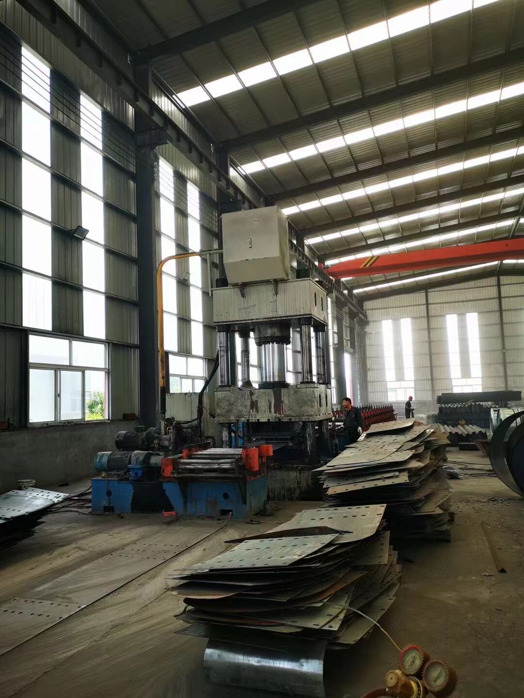 Highway guardrail beam and accessories manufacture