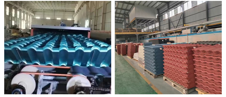 High quality  Stone Coated Metal  0.3mm Bond/ARC Tile Style Stone Chip Roof Tile Factory Price for Saudi Arabia supplier