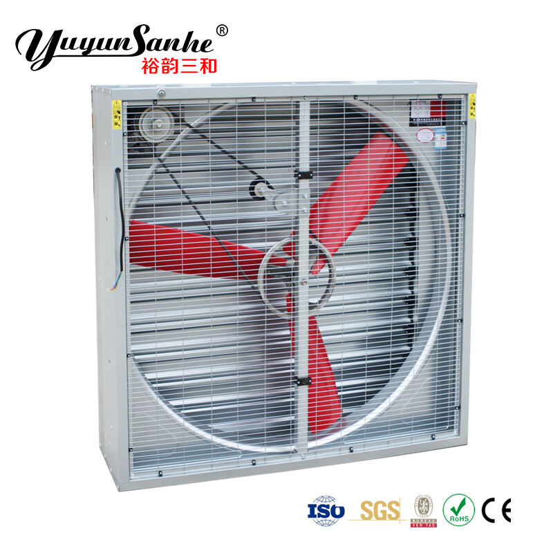 Quạt thông gió búa nặng 1380mm có cánh nhựa cho nhà kính/trang trại gia cầm/công nghiệp