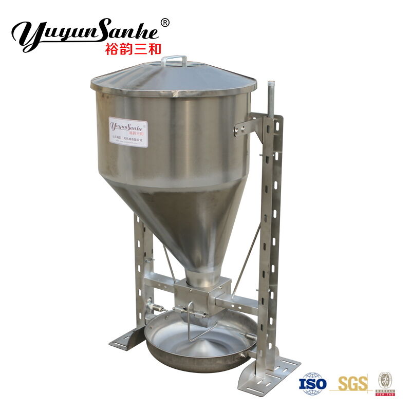 ဝက်အိမ်အတွက် Stainless Steel Dry & Wet Pig Hopper Feeder