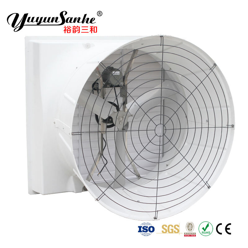 Fiberglass Exhaust Fan FRP Cone Fan for Poultry Pig Farm Swine House Ventilation