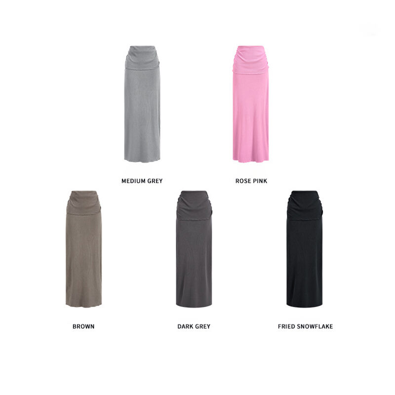 AU Custom 2025 Fall Collection Women's Casual Cotton V-Neck Long Sleeve T-Shirt Skinny Pants Set Solid Pattern Knitting Fabric supplier