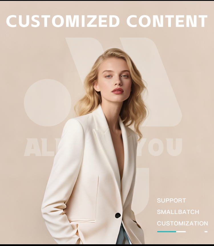 Women's 50% Wool Blazer 2025 New Autumn/Winter Long Sleeve Casual Solid Woolen Woven Single Button Jacket details