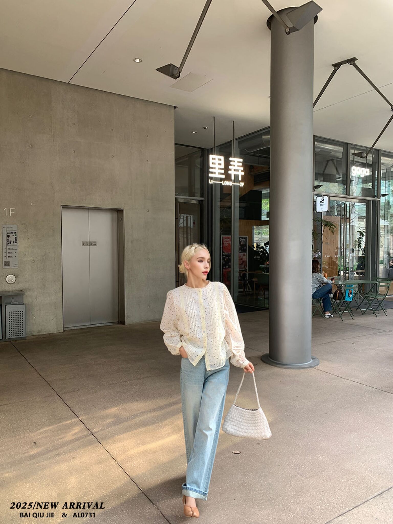 Spring and Summer Wear Become Young Polka-dot Design Lyocell Fiber Shirt Women's Shirt Sweet Fe factory