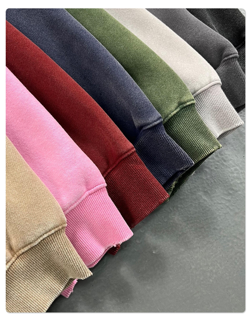 Trendy Brand's Winter Short Zip-Up Washed Wax Dye Hooded Sweatshirt Long Cotton Jacket Front Logo Print Anti-Pilling factory