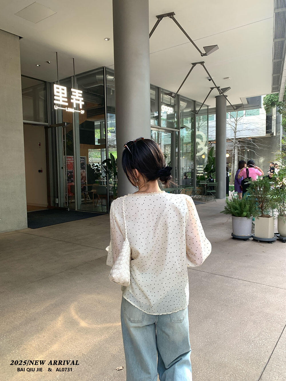 Spring and Summer Wear Become Young Polka-dot Design Lyocell Fiber Shirt Women's Shirt Sweet Fe factory