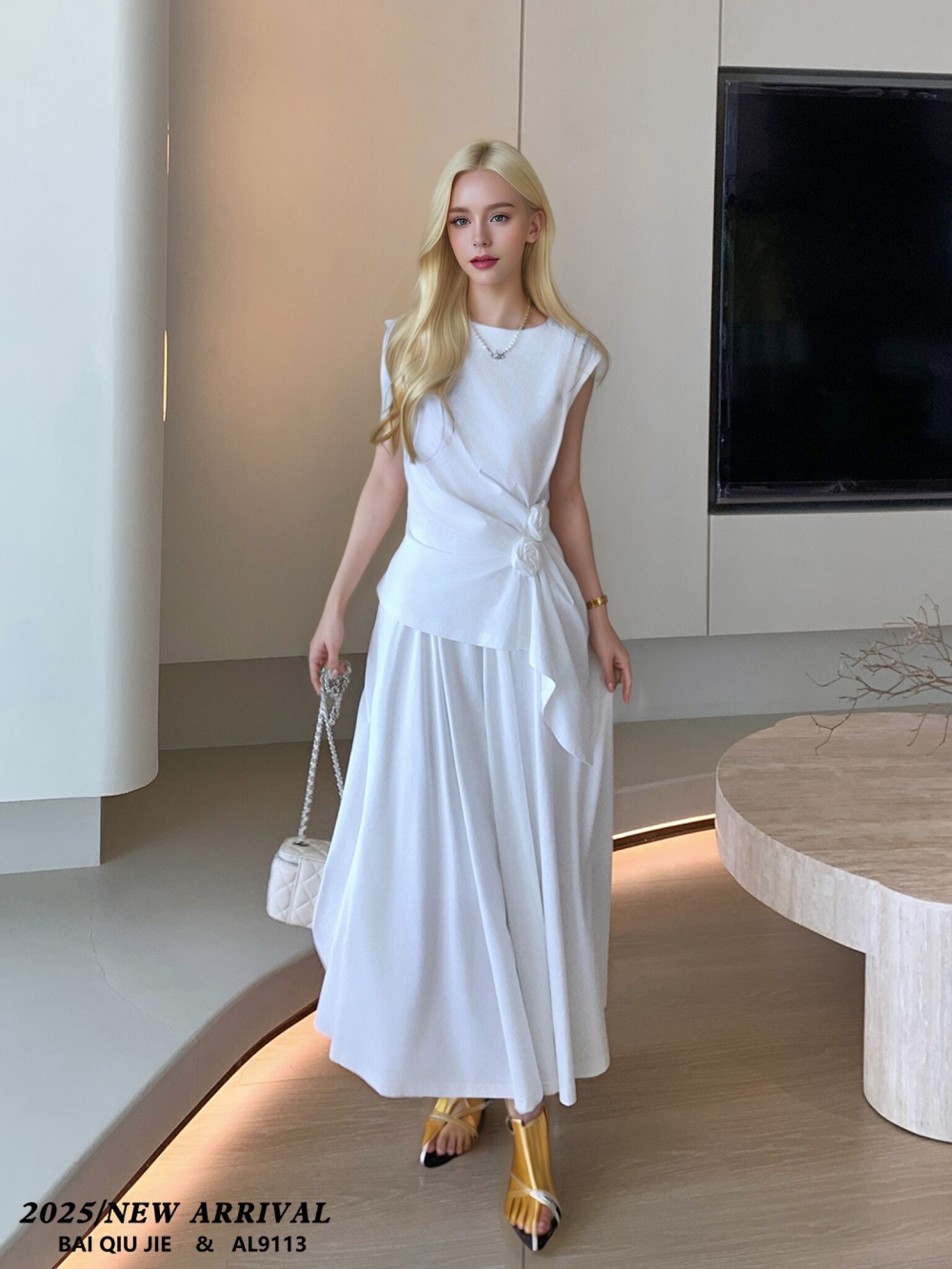 Women's Romantic Vintage Two-Piece Maxi Dress for Spring Summer Fall Casual Plain Dyed Modal Washable Cute Style for Party Date factory