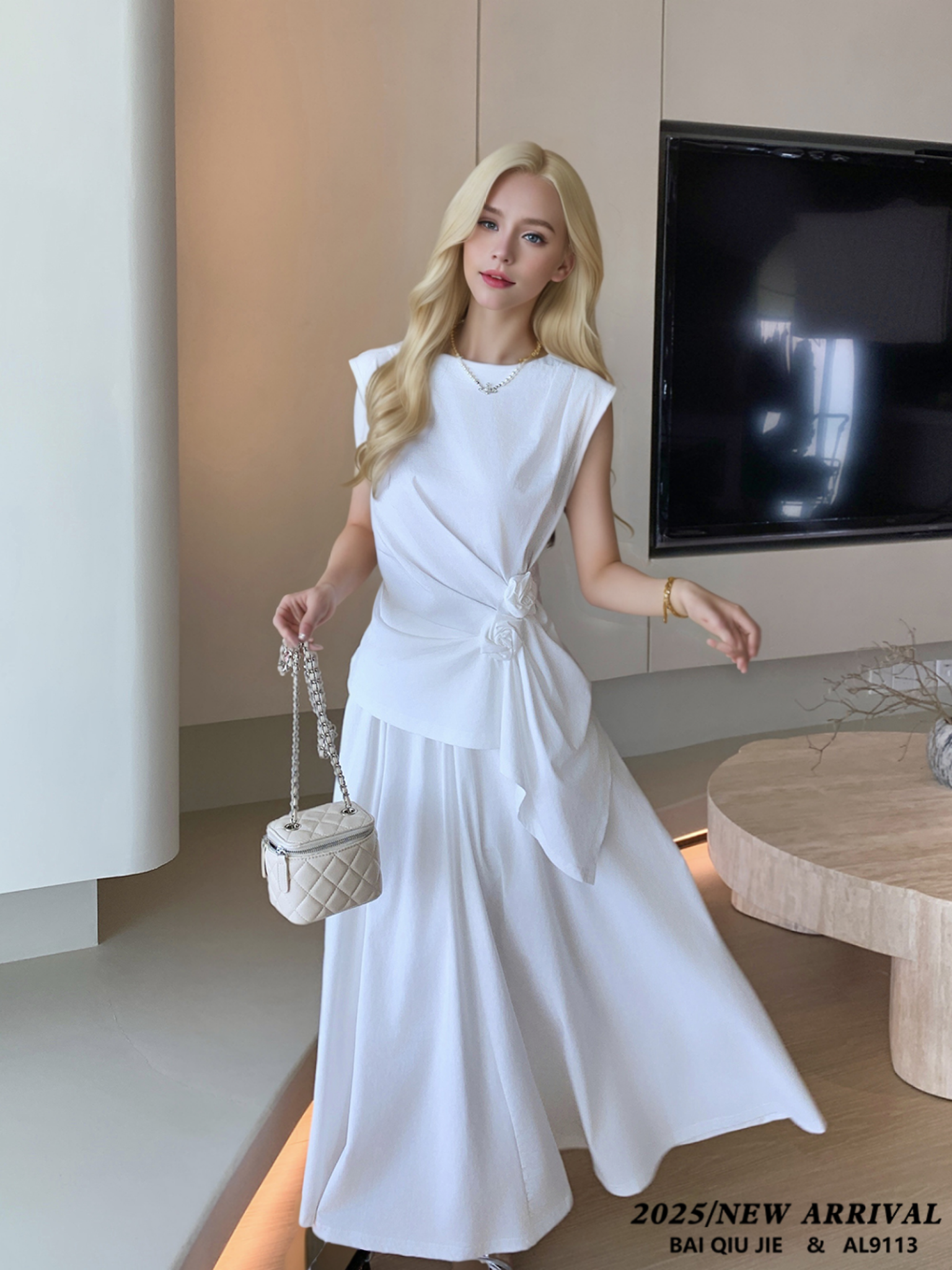 Women's Romantic Vintage Two-Piece Maxi Dress for Spring Summer Fall Casual Plain Dyed Modal Washable Cute Style for Party Date factory