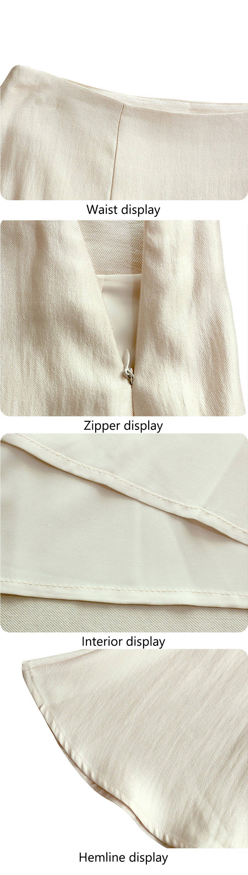 Women's Spring and Summer Floral Embroidery Skirt XS Size Chiffon Knitted Fabric with Advanced Sense French Tempered Print details