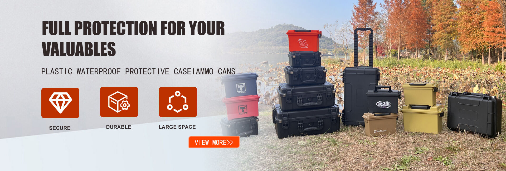 Outdoor Hunting Sports Waterproof Shockproof Hard Shell Ammo Box Customizable Plastic Carry Bullet Case OEM Sports Storage supplier