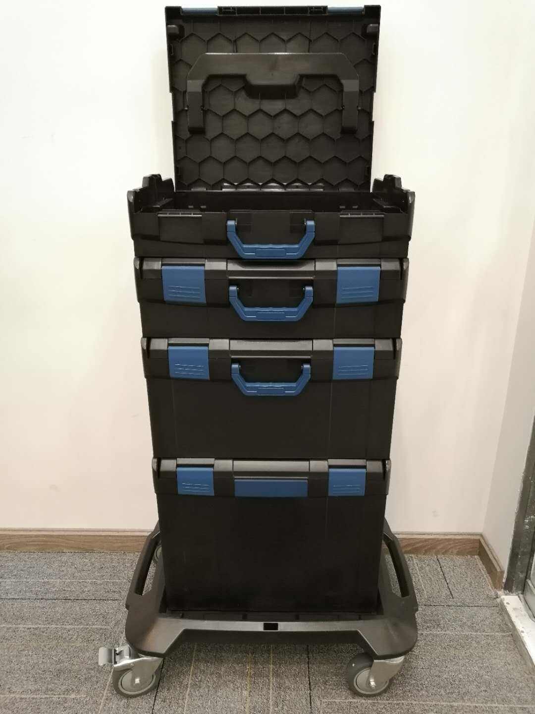 Durable Waterproof Stackable System Portable Scroll Memory 25.5-Inch Plastic Toolbox with Wheels for Indoor Outdoor Use supplier