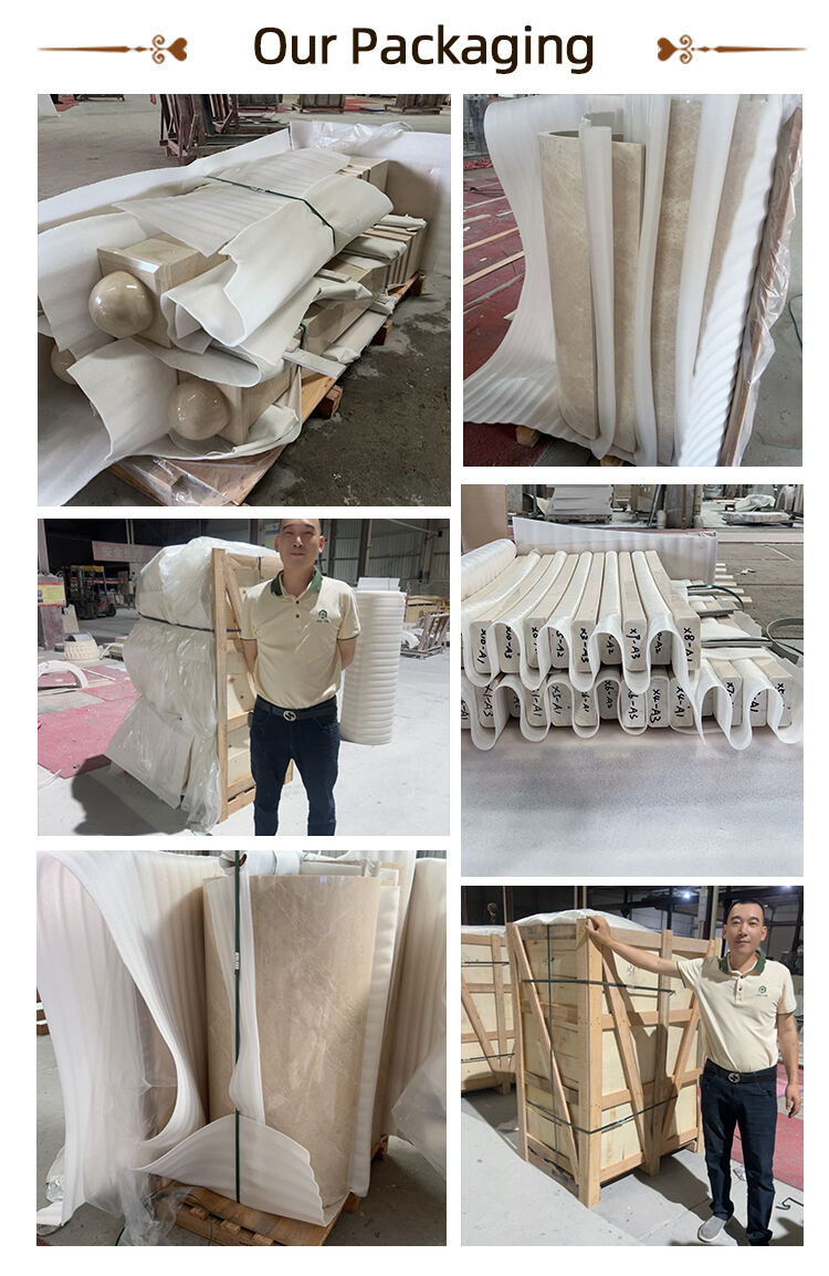 Customizable Elegant Granite Garden Pillars Galaxy Granite White Columns for Park Temple Church Design Decorative White Granite details