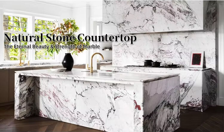 PAIA STONE Arabescato Marble-Eco-Friendly Non-Toxic Fire & Water Resistant Modern Countertop & Worktop Surface details