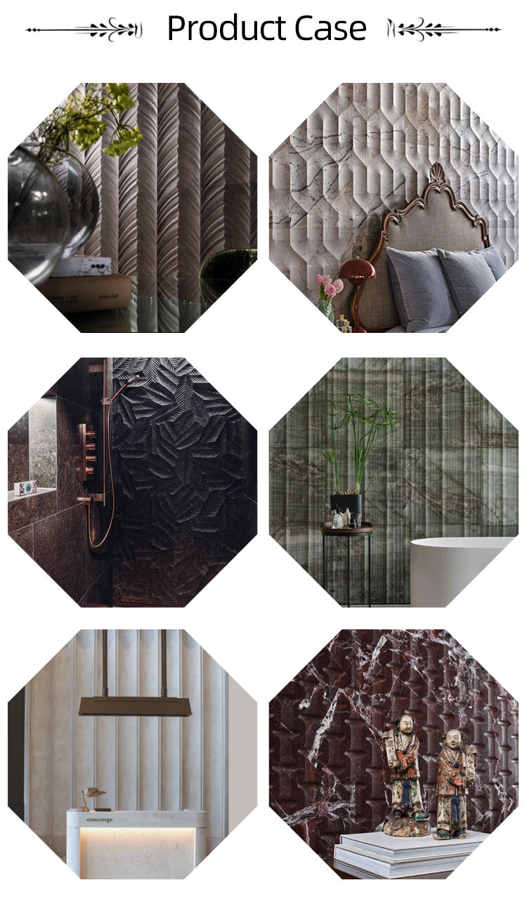 Modern White Marble 3D CNC Crafted Durable Wall Panel for Villa factory