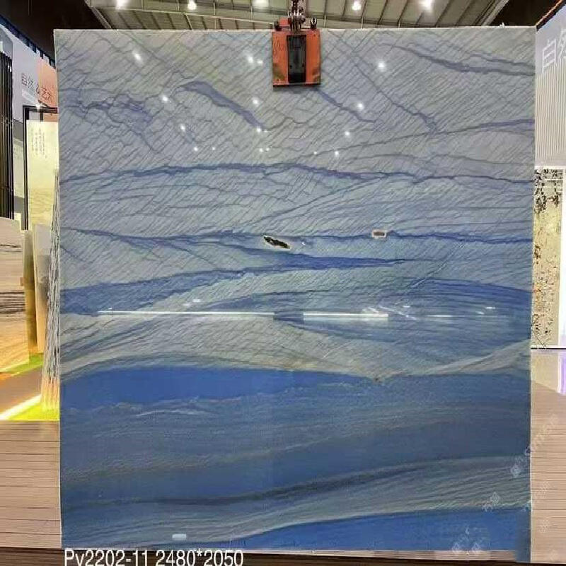 product modern natural stone azul macaubas low marble sink for hotel  villa washroom bathroom water resistant eco friendly customizable-7