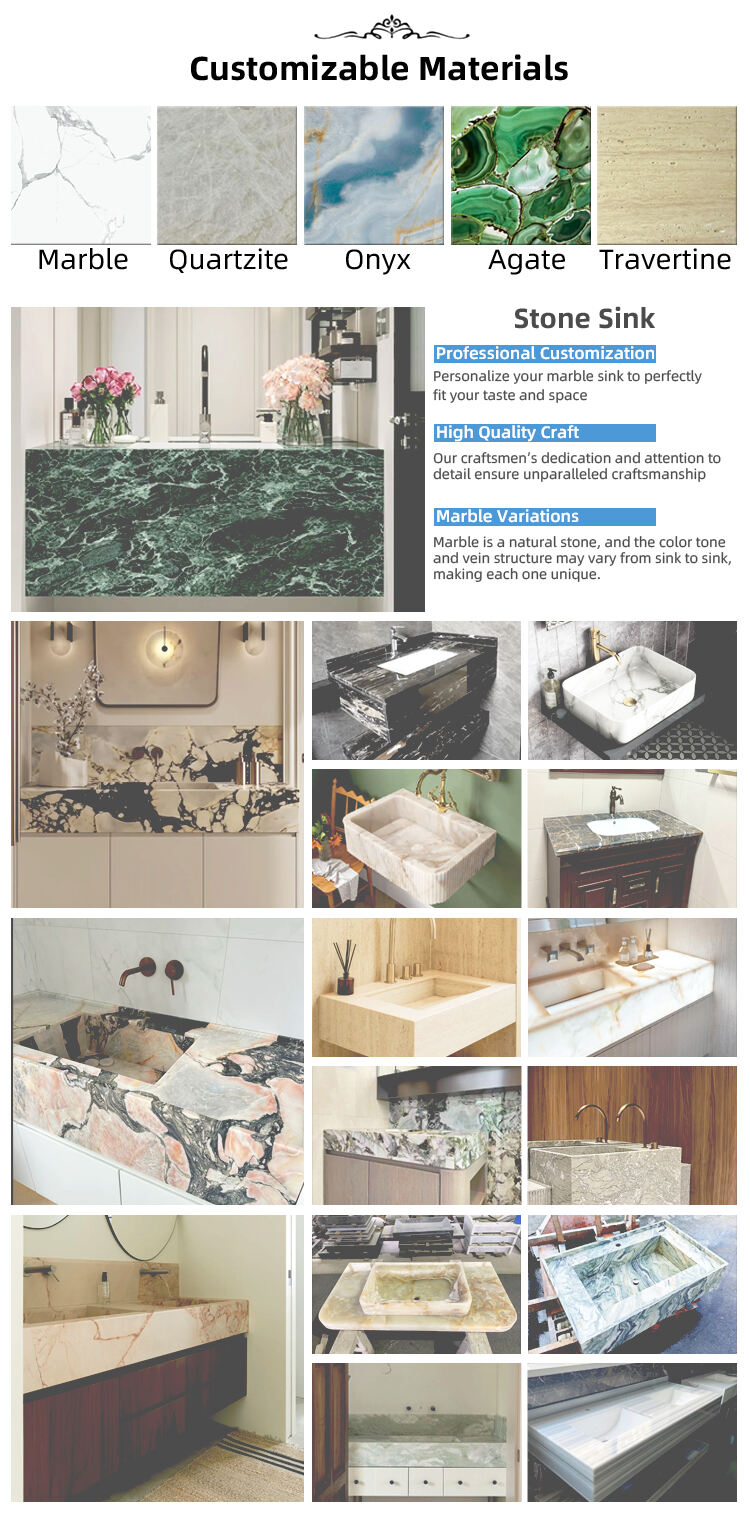 product modern natural stone azul macaubas low marble sink for hotel  villa washroom bathroom water resistant eco friendly customizable-8