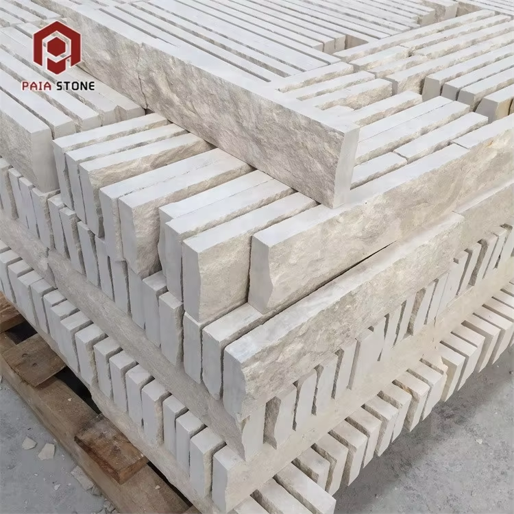 product natural split beige limestone cut to size slab exterior wall cladding for hotels church modern 3d design easy installation-4