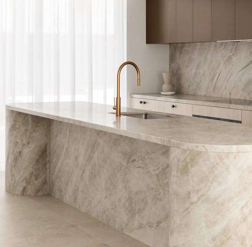 product taj mahal quartzite slab natural marble slab for indoor kitchen island countertop design brazilian quartzite stone villa design887-1