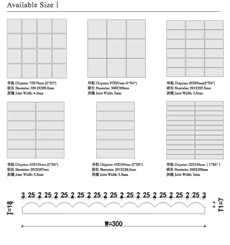 Factory Wholesale High-quality Natural Travertine Stone Mosaic Tile Concave-convex Marble Mosaic Lines for Indoor Walls Design details