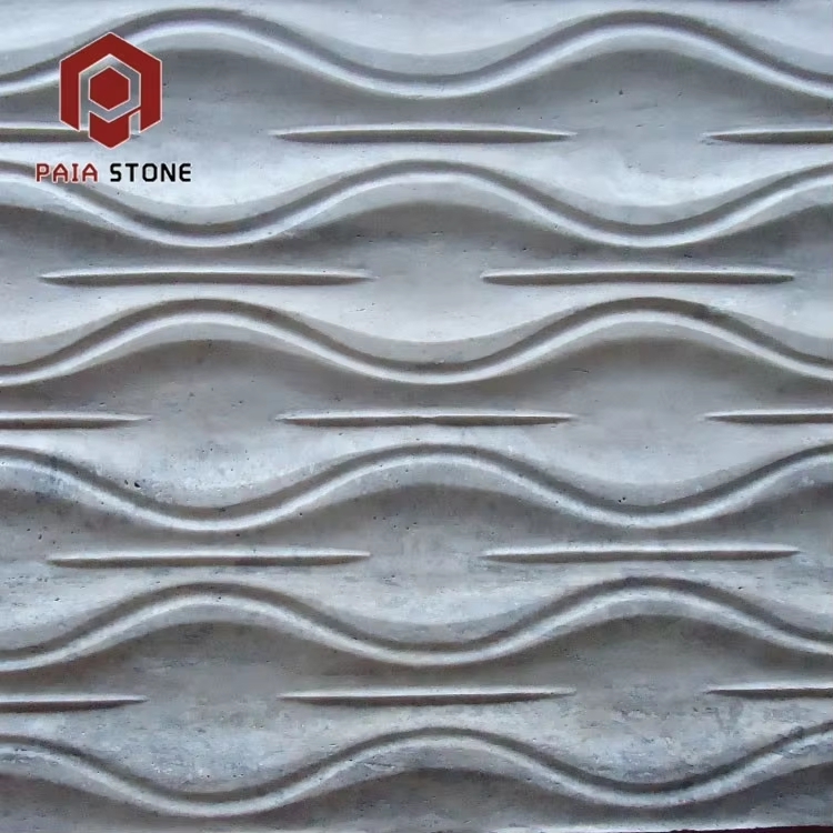 Modern White Marble 3D CNC Crafted Durable Wall Panel for Villa factory
