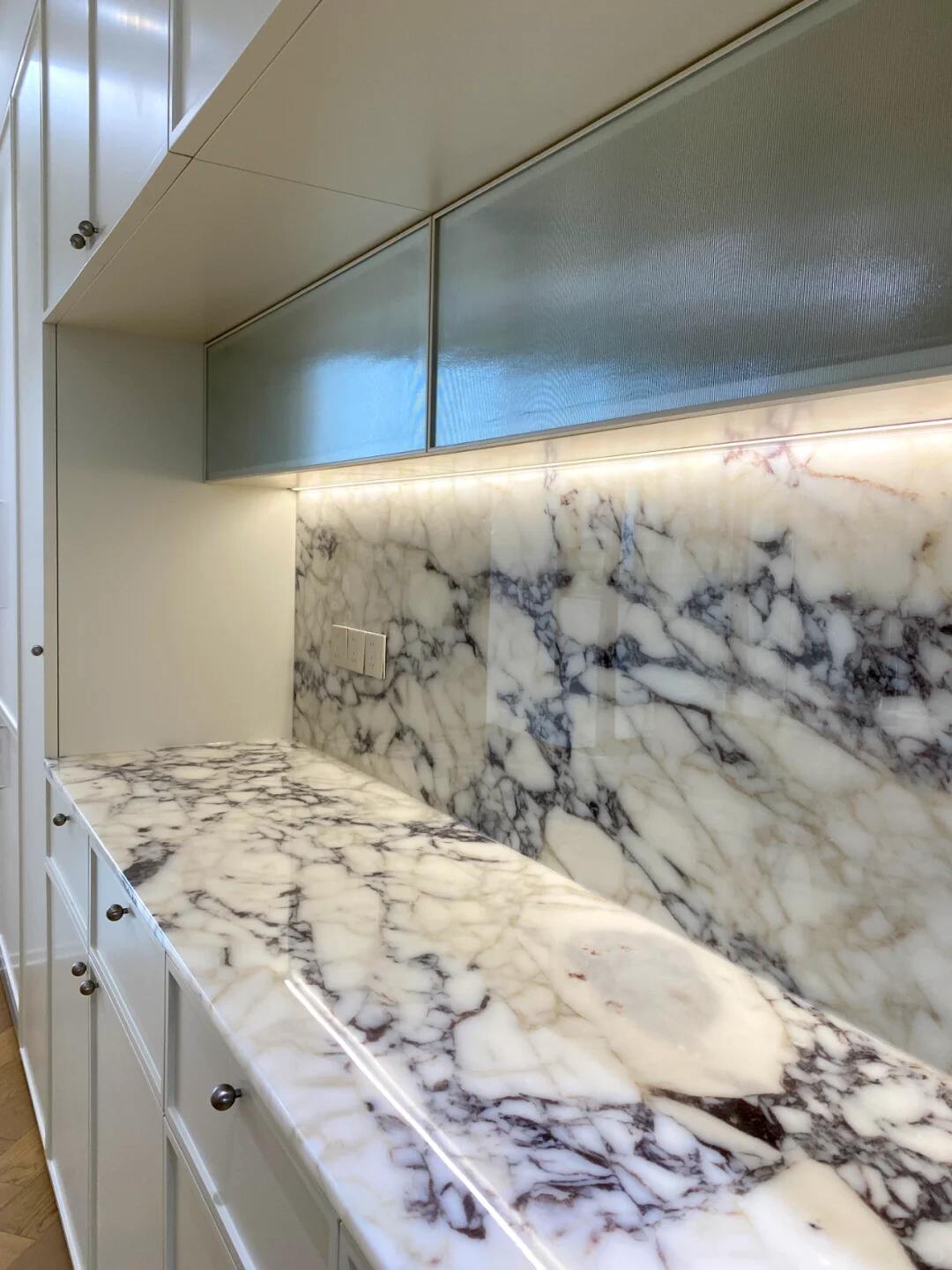 Modern Luxury Calacatta Marble Water Resistant Kitchen Bathroom Vanity Top Island Bar Design Furniture 1 Year Warranty details