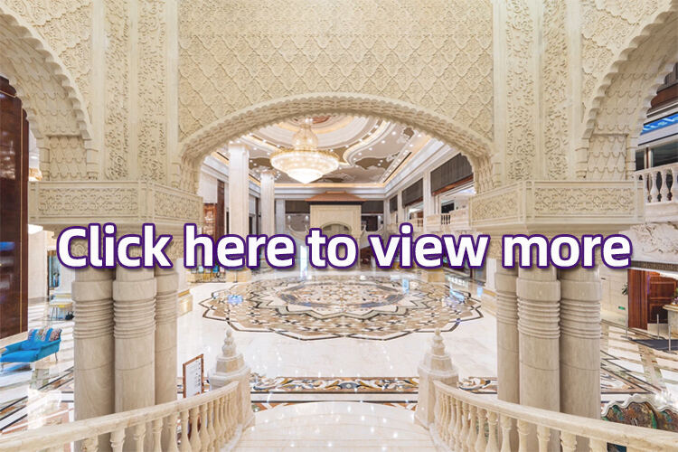 Modern Hotel Waterjet Machine Cut Polished Good Design Floor Tile Water Jet Pattern Cut-to-Size Products CN;FUJ Natural Dolomite supplier