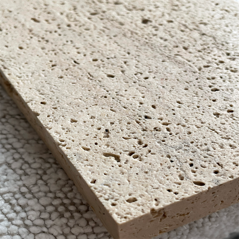 product paia stone handcrafted wabi sabi silver travertine table with natural organic texture for modern  interiors and living spaces-9