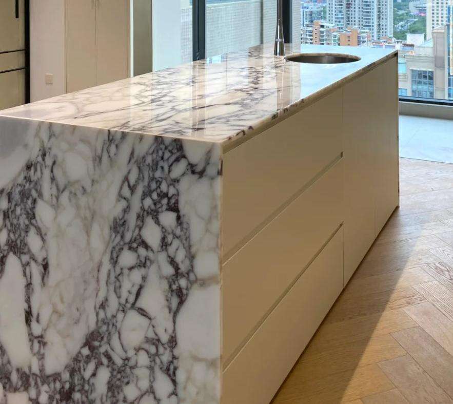 Modern Luxury Calacatta Marble Water Resistant Kitchen Bathroom Vanity Top Island Bar Design Furniture 1 Year Warranty details