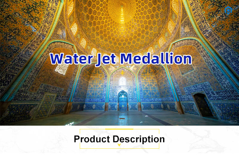 Modern Hotel Waterjet Machine Cut Polished Good Design Floor Tile Water Jet Pattern Cut-to-Size Products CN;FUJ Natural Dolomite factory