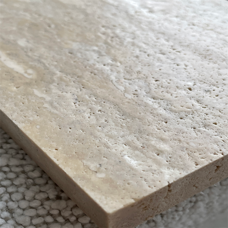 product paia stone handcrafted wabi sabi silver travertine table with natural organic texture for modern  interiors and living spaces-4