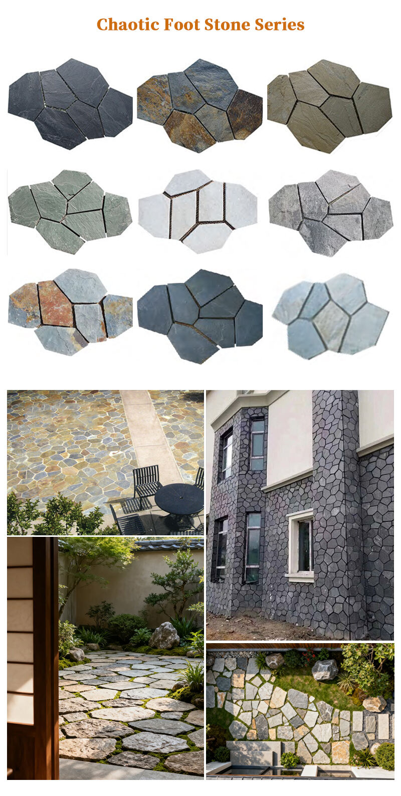 product external crude tiles stacked culture stone veneer slate facade design natural schist stone wall cladding exterior floor floor-8