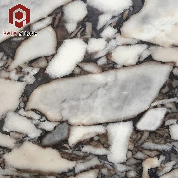 Natural Grey Marble Polished Cut-to-Size Slab for Villa Living Room Dining Area Modern Design Waterproof Indoor Use details