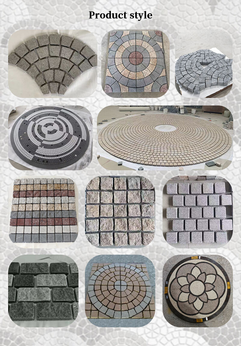 Wholesale 10x10x5cm Outdoor Granite Paving Stone Polished and Modern Design Cheap Per Square Foot Price for Driveway Paving supplier