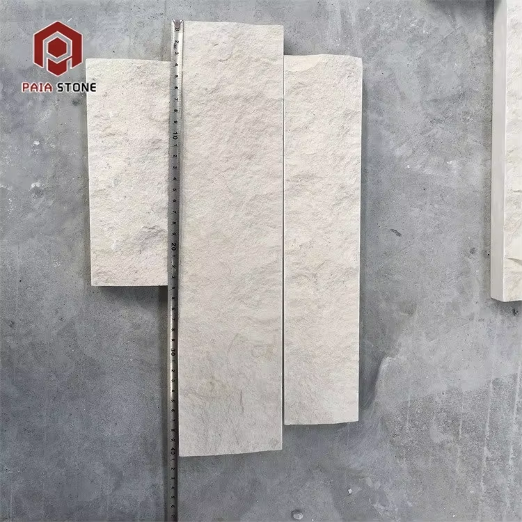 product natural split beige limestone cut to size slab exterior wall cladding for hotels church modern 3d design easy installation-2