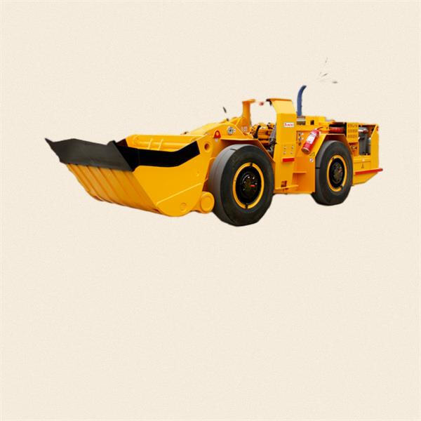 The underground mining excavator in action