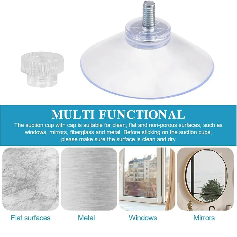 PVC Clear Metal Suction Cup Sucker And Vacuum Suction Cups For Glass Strong Rubber Vacuum Custom Suction Cup With Screw details