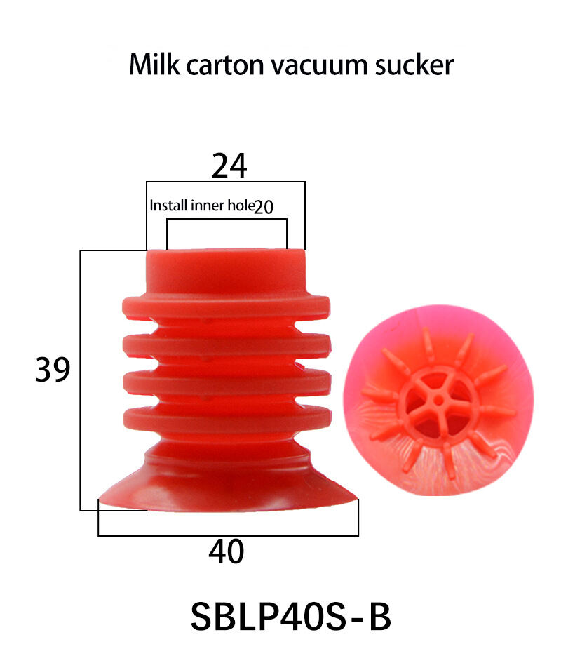 Industrial Manipulator With Suction Nozzle Milk Carton Vacuum Suction Cup For Food Packaging details