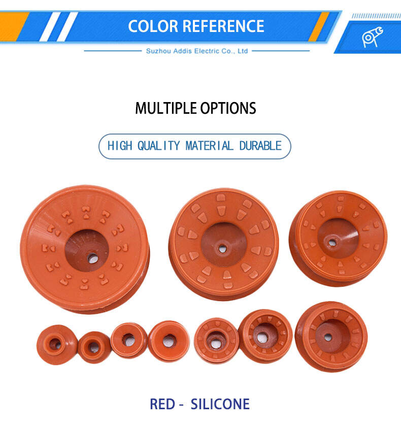 High quality low price 10 to 80mm metal sheet suction cup custom red silicone suction cup details