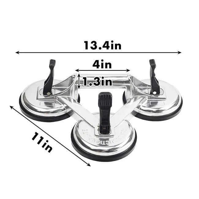 Aluminum alloy glass sucker 3 claws suction cup glass holder lifting machine supplier