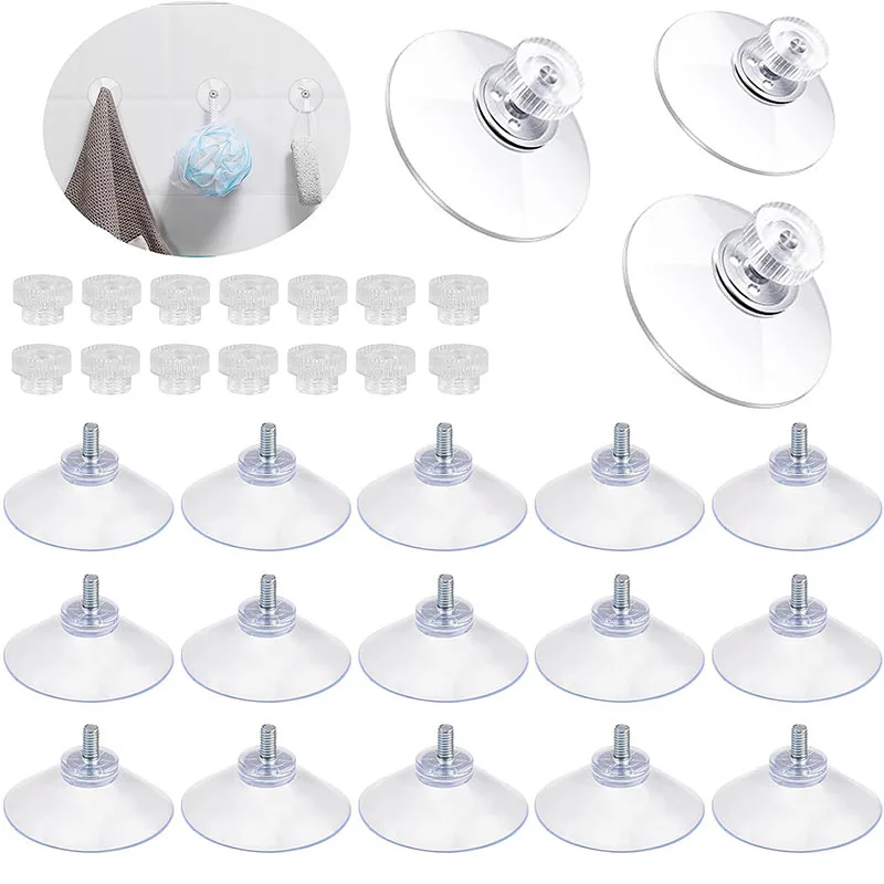 PVC Clear Metal Suction Cup Sucker And Vacuum Suction Cups For Glass Strong Rubber Vacuum Custom Suction Cup With Screw manufacture