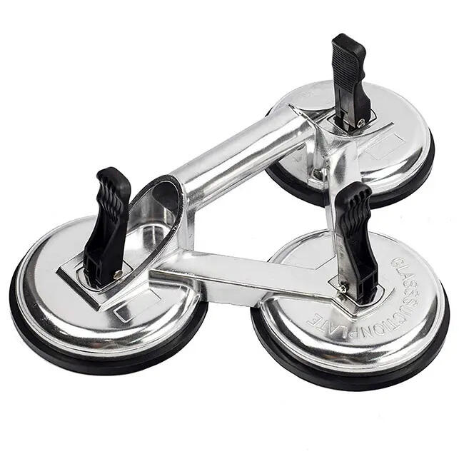 Aluminum alloy glass sucker 3 claws suction cup glass holder lifting machine supplier