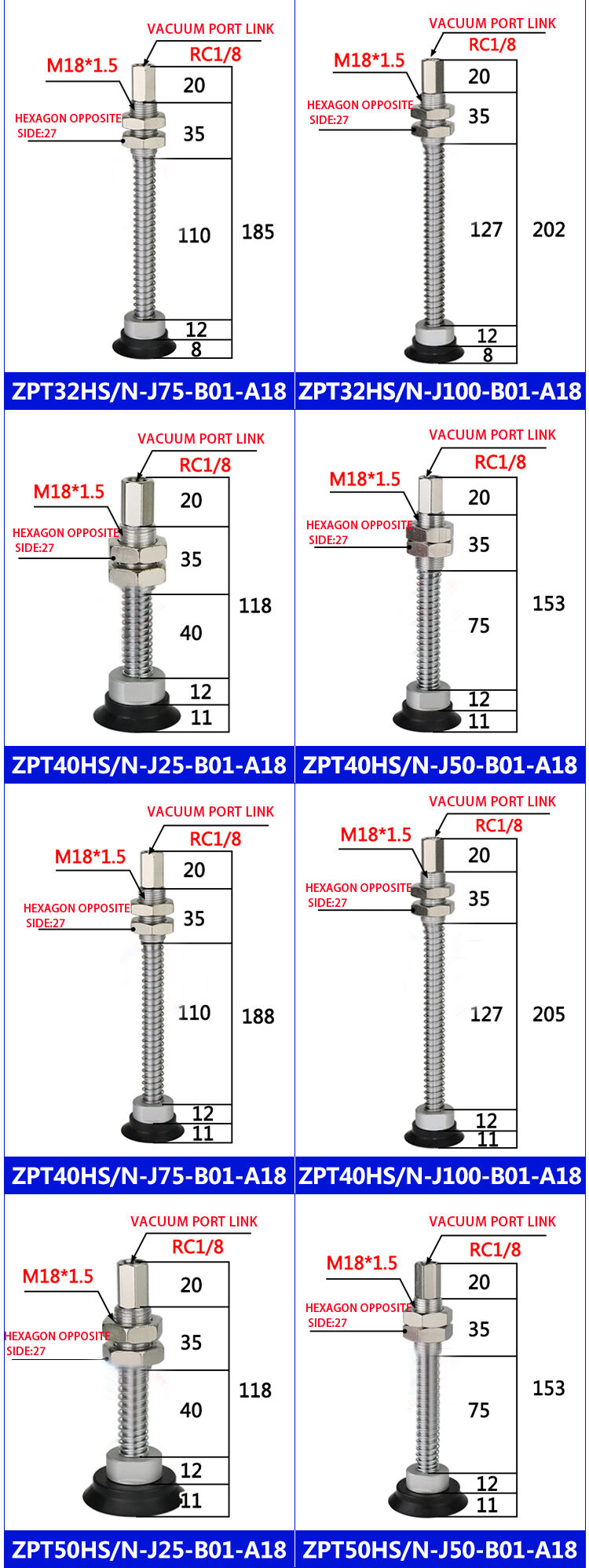 air industrial pneumatic black silicone  vacuum suction cups  pneumatic parts manufacture